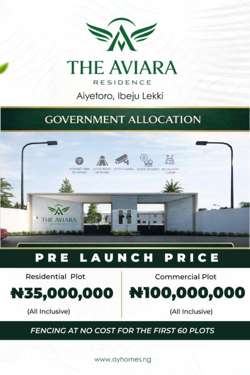 Plots of Land, Aviara Residence,aiyetoro, Aiyeteju Town, Ibeju Lekki, Lagos, Mixed-use Land for Sale