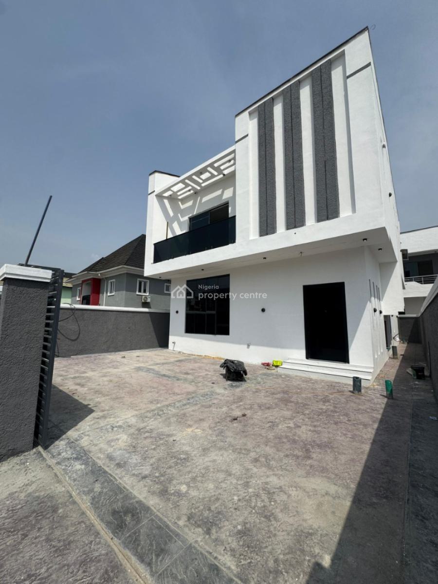 Brand New 4-bedroom Detached Duplex with Bq, New Road Alpha Beach Chevron, Lekki, Lagos, Detached Duplex for Sale