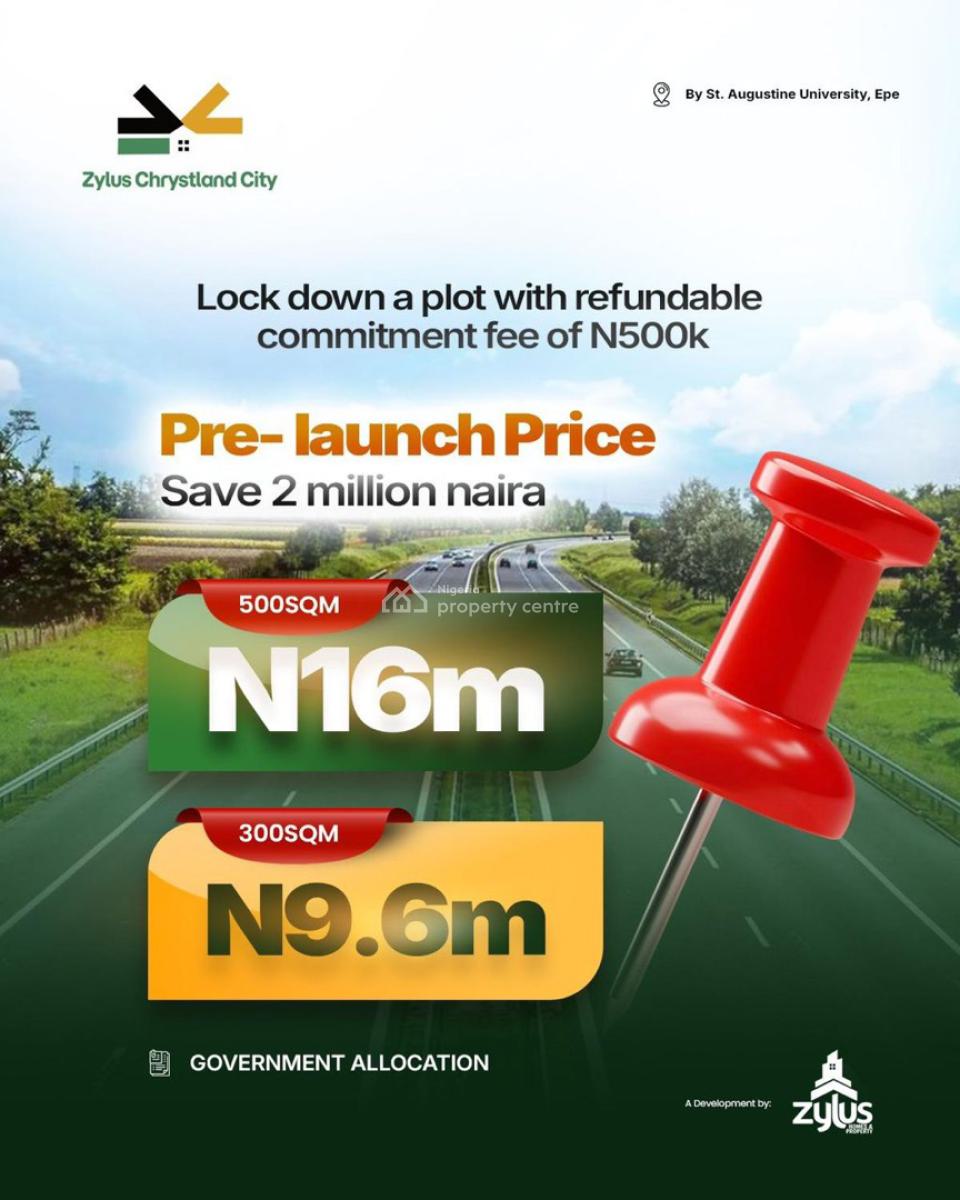 Dry Land Buy and Build, Zylus Chrystland City, Epe, Lagos, Residential Land for Sale