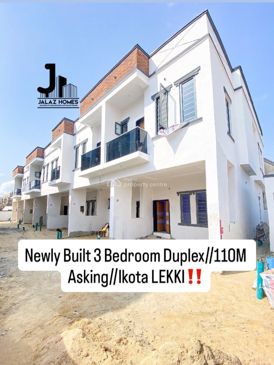 Brand New 3 Bedroom Terraced Duplex Home, Ikota, Lekki, Lagos, House for Sale
