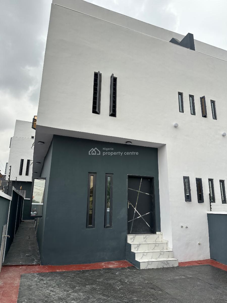 Newly Finished Stylish 4 Bedroom Triplex with Bq, Gateway Zone, Gra Phase 1, Magodo, Lagos, Semi-detached Duplex for Sale