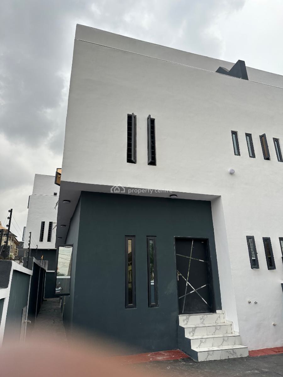 Newly Finished Stylish 4 Bedroom Triplex with Bq, Gateway Zone, Gra Phase 1, Magodo, Lagos, Semi-detached Duplex for Sale