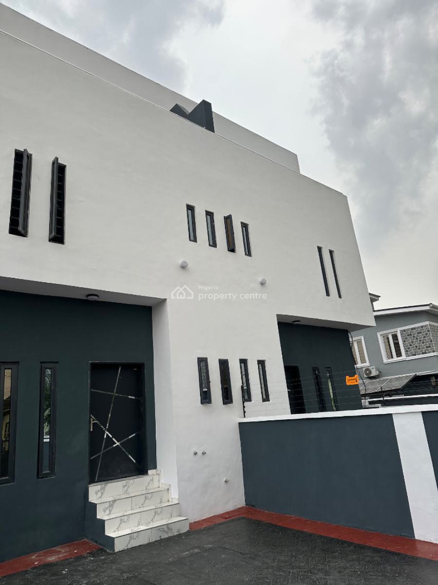 Newly Finished Stylish 4 Bedroom Triplex with Bq, Gateway Zone, Gra Phase 1, Magodo, Lagos, Semi-detached Duplex for Sale