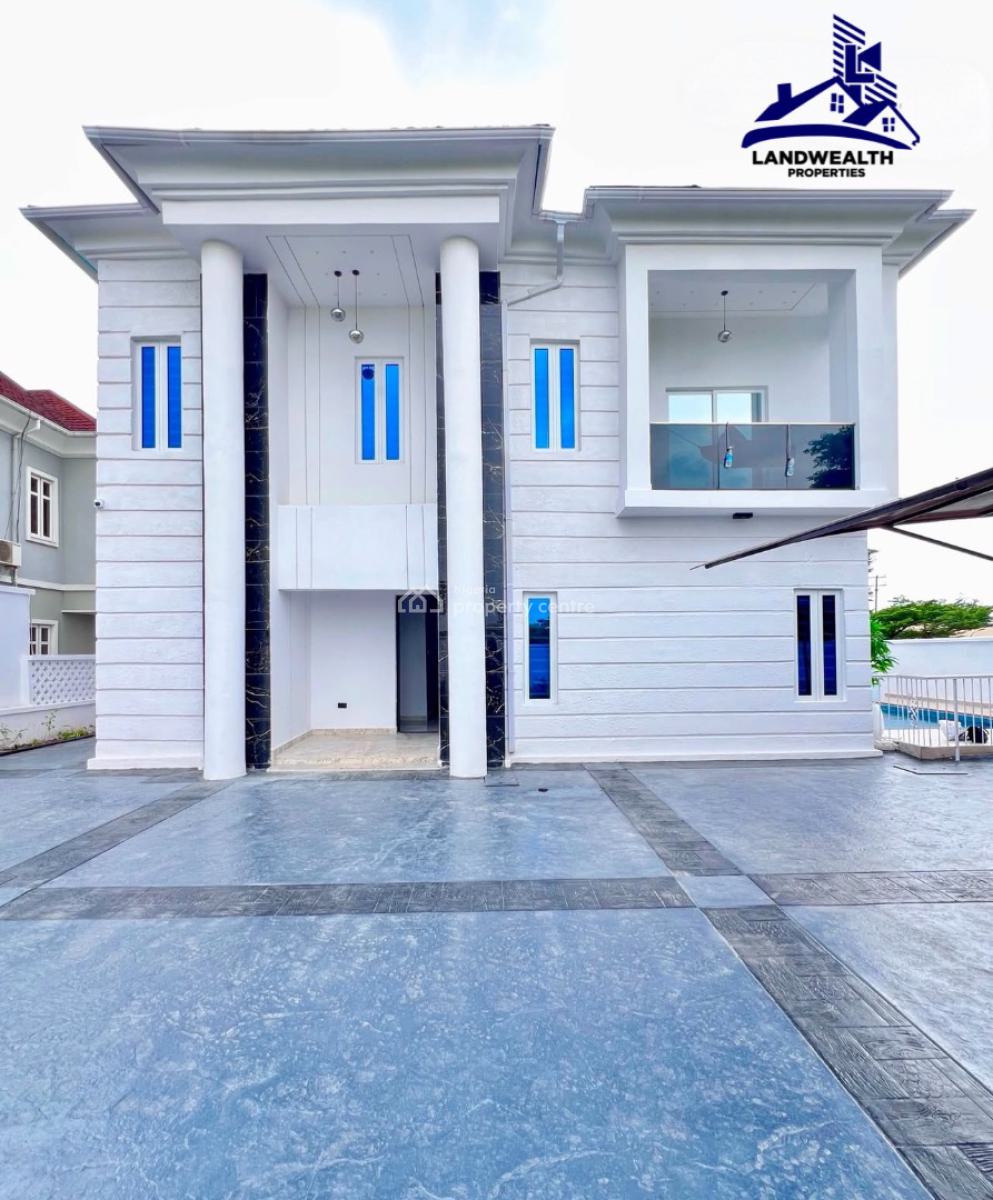 Luxurious 5 Bedroom Fully Detached with Swimming Pool, Ample Parking, Osapa, Lekki, Lagos, Detached Duplex for Sale