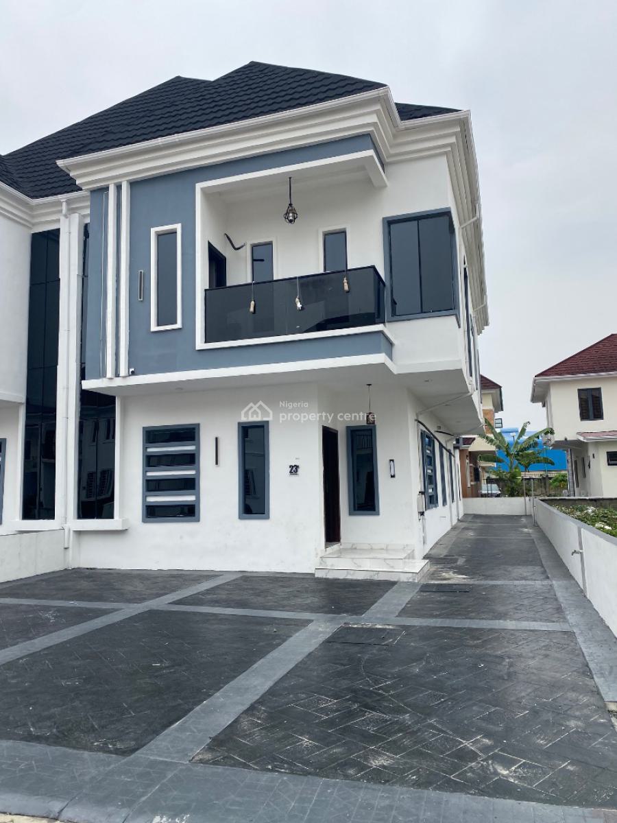 Newly Built 4 Bedroom Duplex Comes with Bq, Saphire Garden Estate, Awoyaya, Ibeju Lekki, Lagos, Semi-detached Duplex for Sale