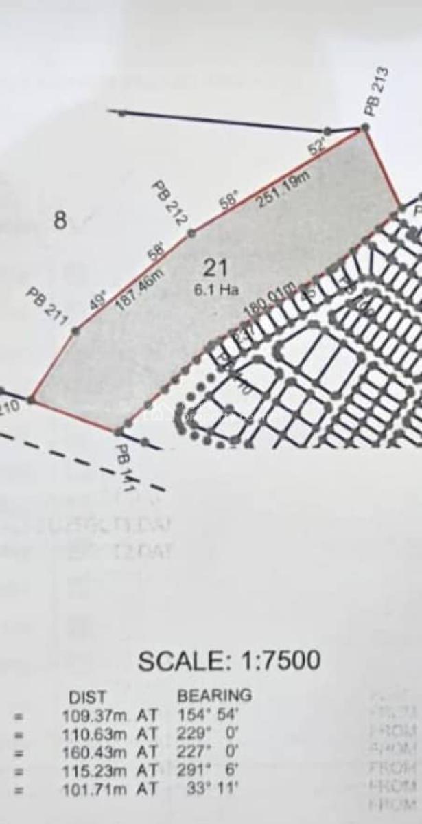 Strategically Positioned 6ha of Land in Between Two Developed Estate, Karsana South, Karsana North, Karsana, Abuja, Mixed-use Land for Sale