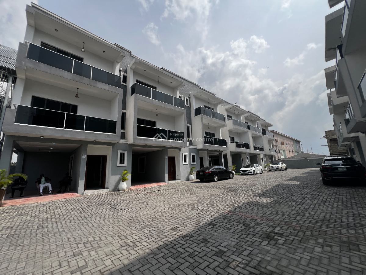 Newly Built 4 Bedroom Terrace House with a Room Bq, Ikate Elegushi, Lekki, Lagos, Terraced Duplex for Sale