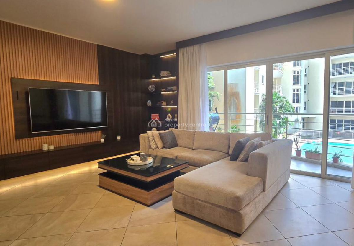 Fully Furnished & Serviced 3-bedroom Apartment with Pool & 24/7 Power, Oniru, Victoria Island (vi), Lagos, Flat / Apartment for Rent