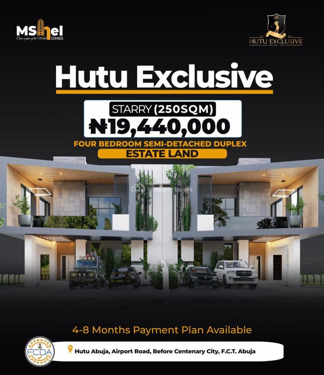 New Luxury Investment Frontier, Mshel Hutu Exclusive, Lugbe District, Abuja, Residential Land for Sale