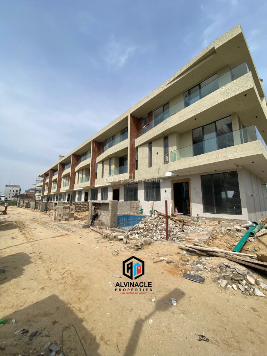 Newly Built 5 Bed Terrace Duplex with 1bq, Lekki Phase 1, Lekki, Lagos, Terraced Duplex for Sale