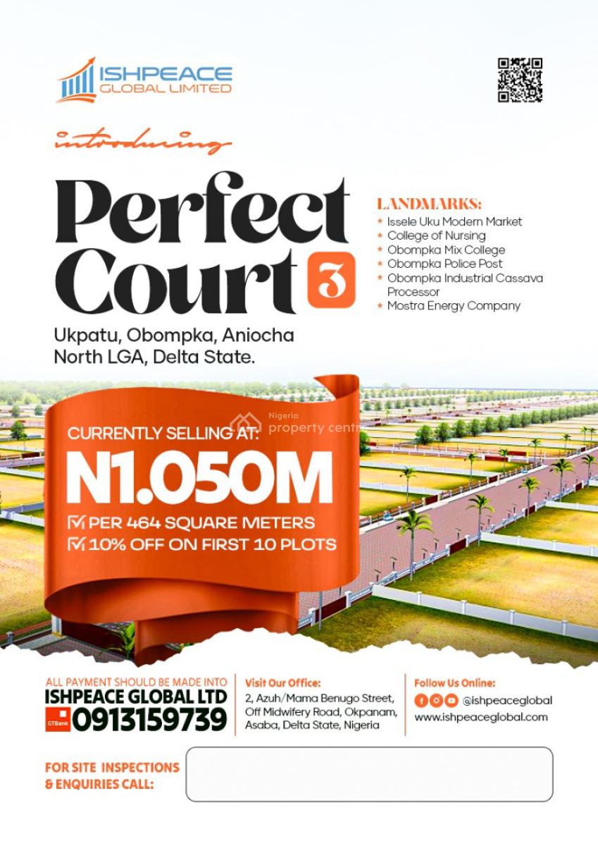 Affordable Plots of Mixed-use Land, Perfect Court Estate Phase 3, Ogbomkpa, Aniocha North, Delta, Mixed-use Land for Sale