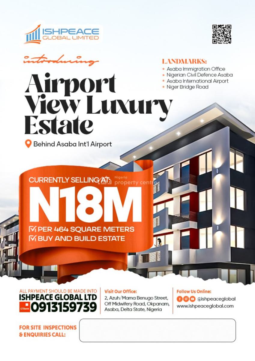 Affordable Plots of Mixed-use Land, Airport View Luxury Estate, Asaba, Delta, Mixed-use Land for Sale