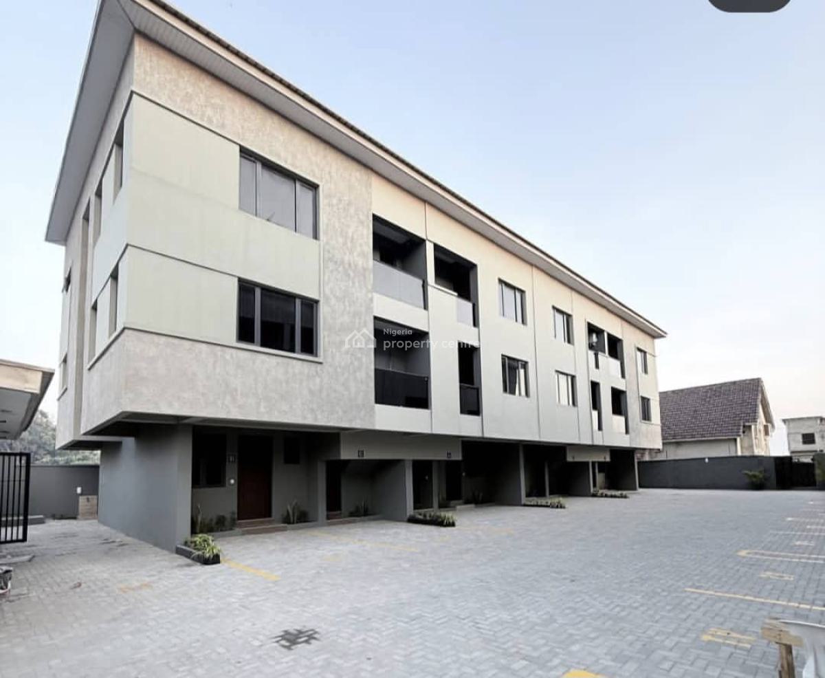 Fully Service 3bedroom Terrace Duplex with Fitted  Kitchen, New Road  Opposite Chevron Lekki, Lekki Expressway, Lekki, Lagos, Terraced Duplex for Rent
