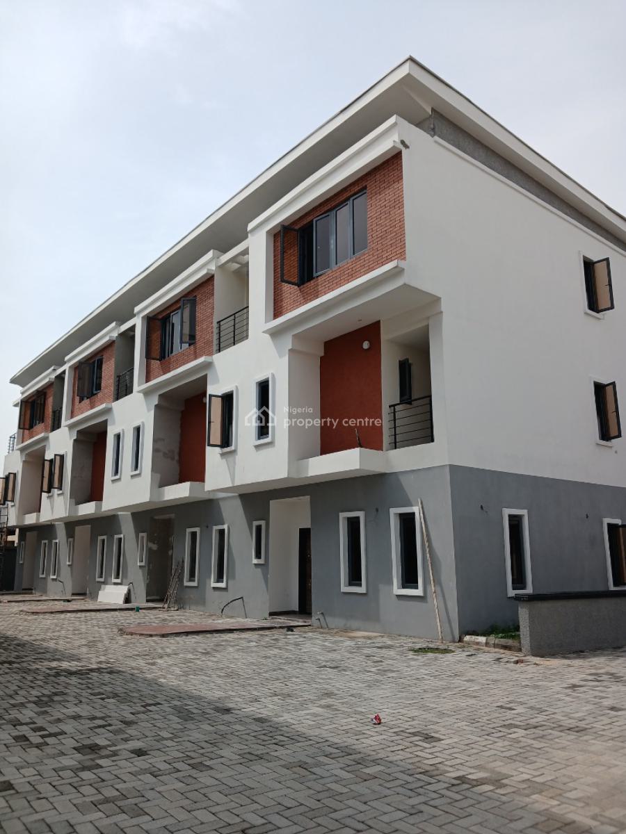 Newly Built and Serviced 4 Bedroom En-suite Townhouse with an Enclosed, Ikate Elegushi, Lekki, Lagos, Terraced Duplex for Rent