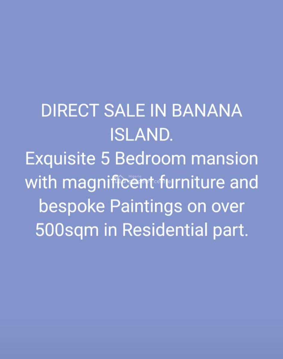 Super Luxury 5 Bedroom Fully Detached Diplex with 2 Bq, 1st Avenue, Banana Island, Ikoyi, Lagos, Detached Duplex for Sale