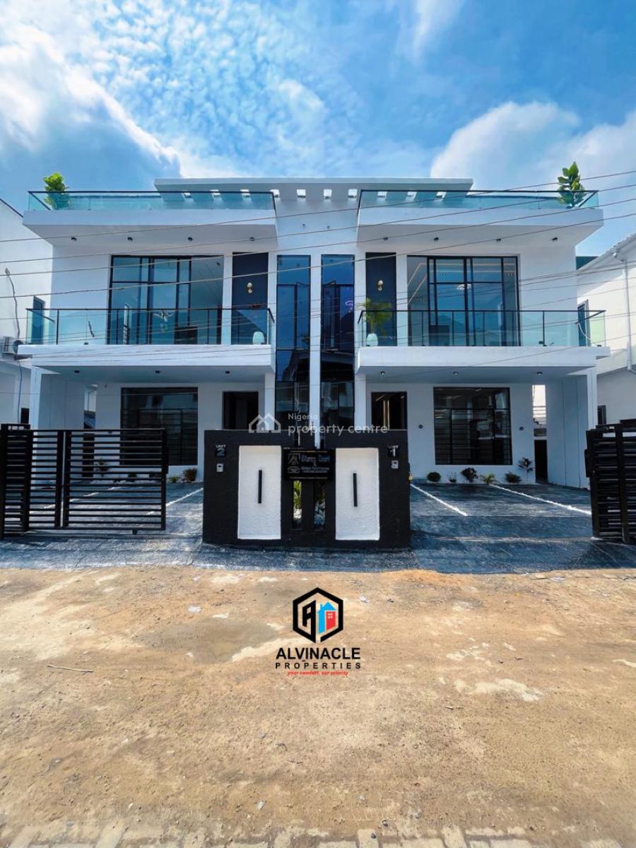 Lovely 4 Bed Semi Detached Duplex with 1bq, Ikota, Ikota, Lekki, Lagos, Semi-detached Duplex for Sale