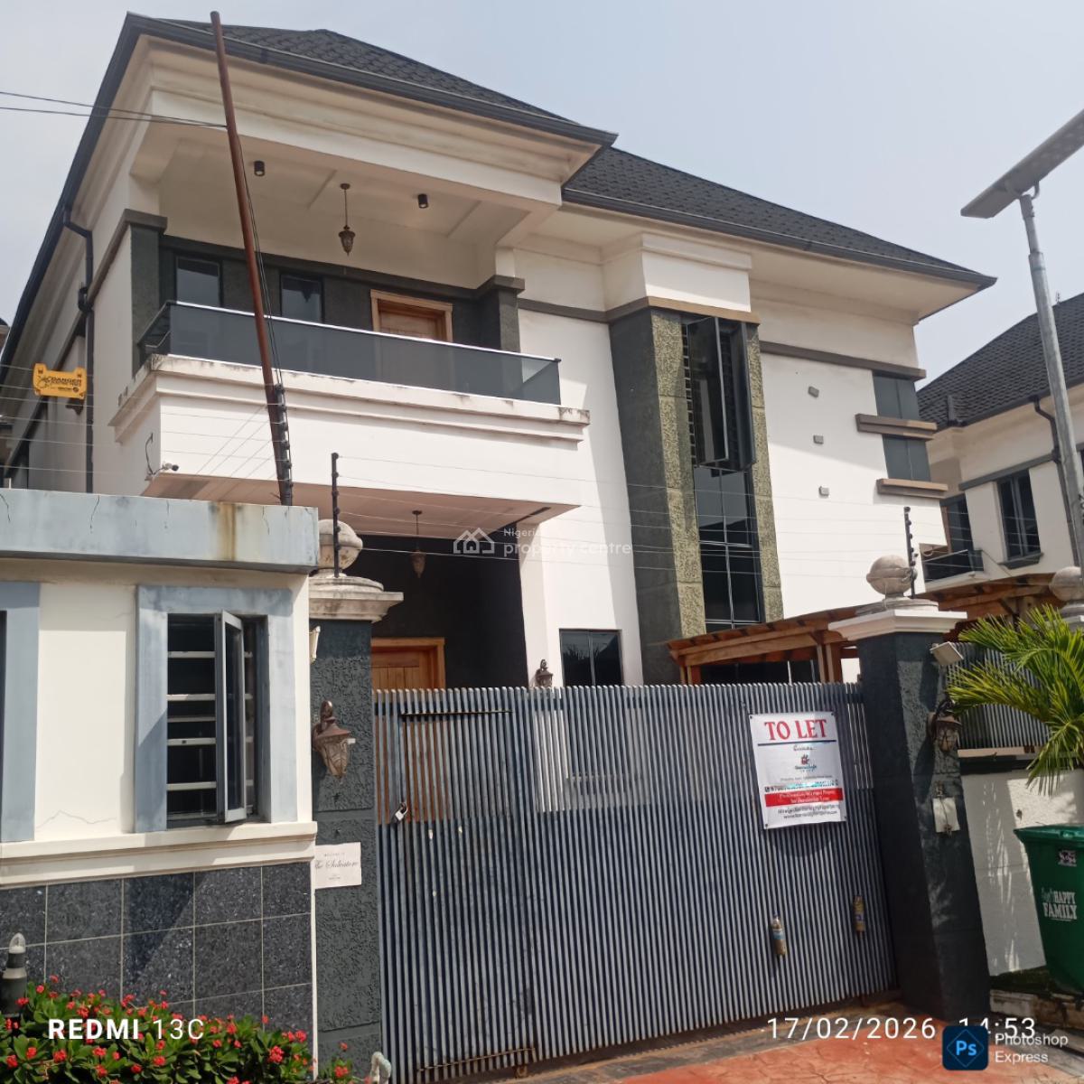 4-bed Serene Spacious Duplex (self Compound), Osapa London, Osapa, Lekki, Lagos, Detached Duplex for Rent