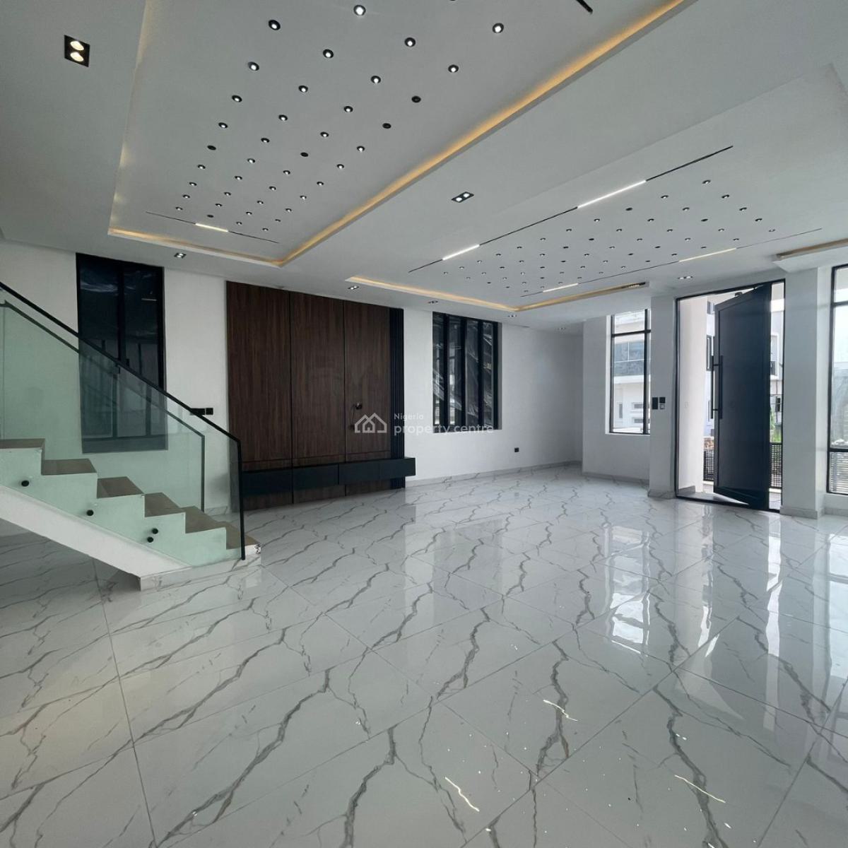 Exquisite 5 Bedroom Fully Detached Duplex with Bq & Swimming Pool, in a Very Secure Estate, Chevron, Lekki, Lagos, Detached Duplex for Sale