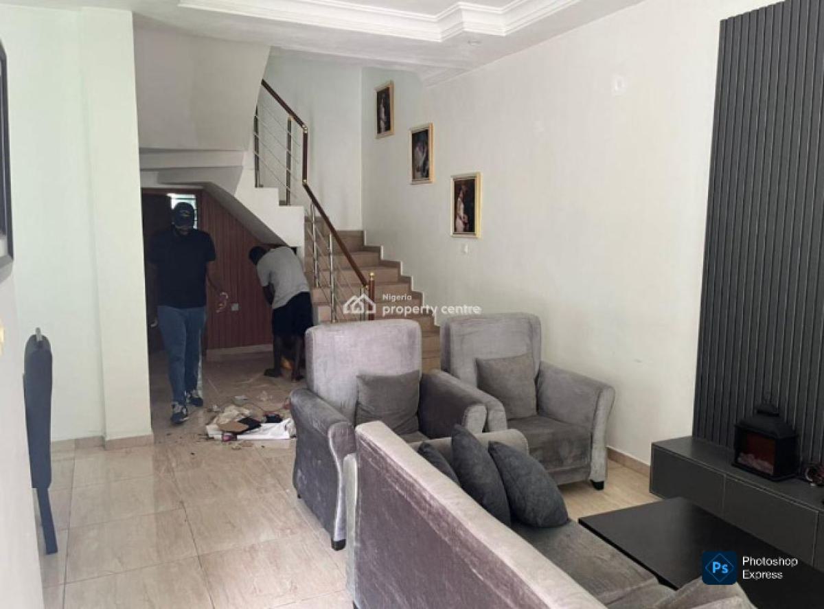 4-bed Secured House with Bq (self Compound), Osapa London, Osapa, Lekki, Lagos, Semi-detached Duplex for Rent