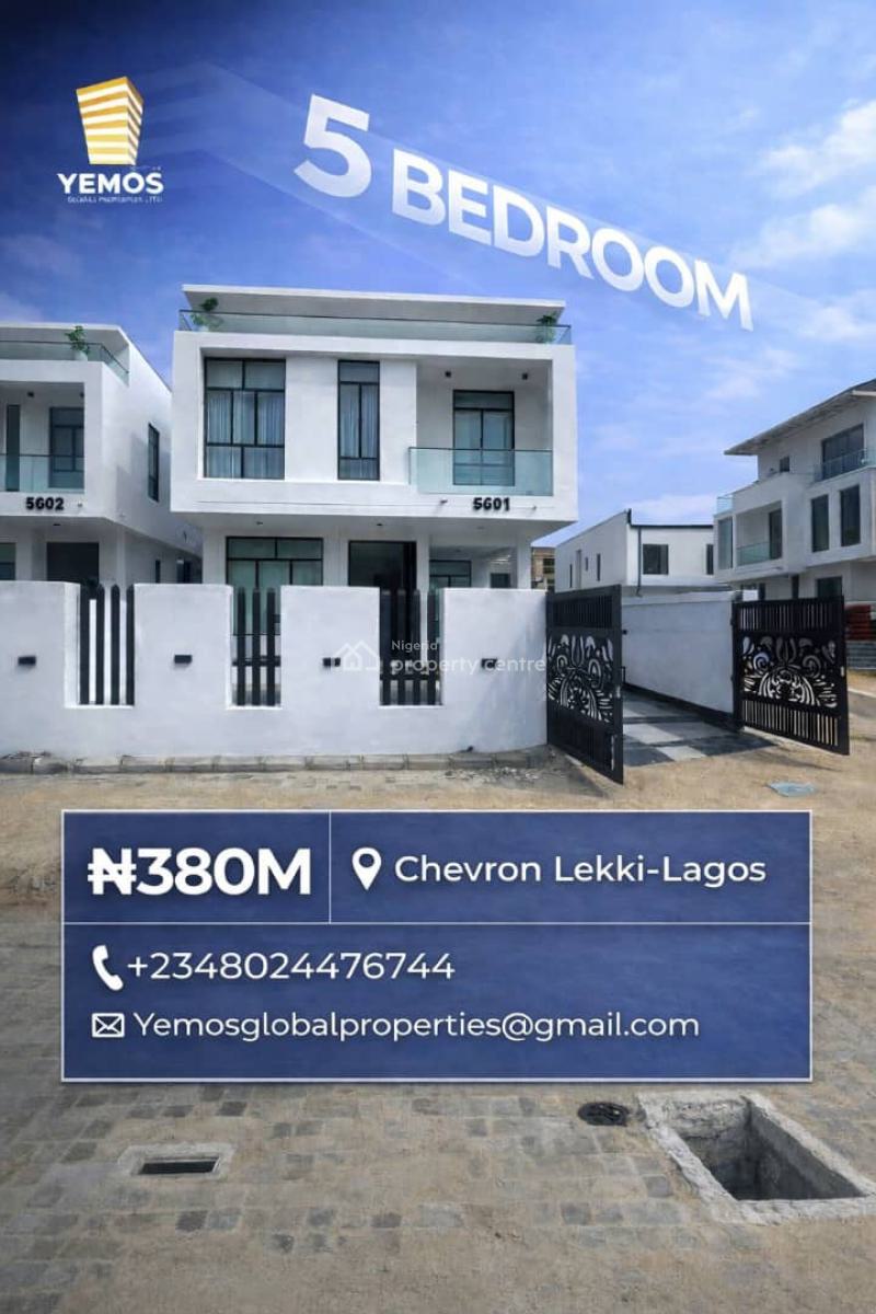 5-bedroom Fully- Detached Duplex +pool, Chevron By The Lekki Toll Gate., Lekki, Lagos, Detached Duplex for Sale