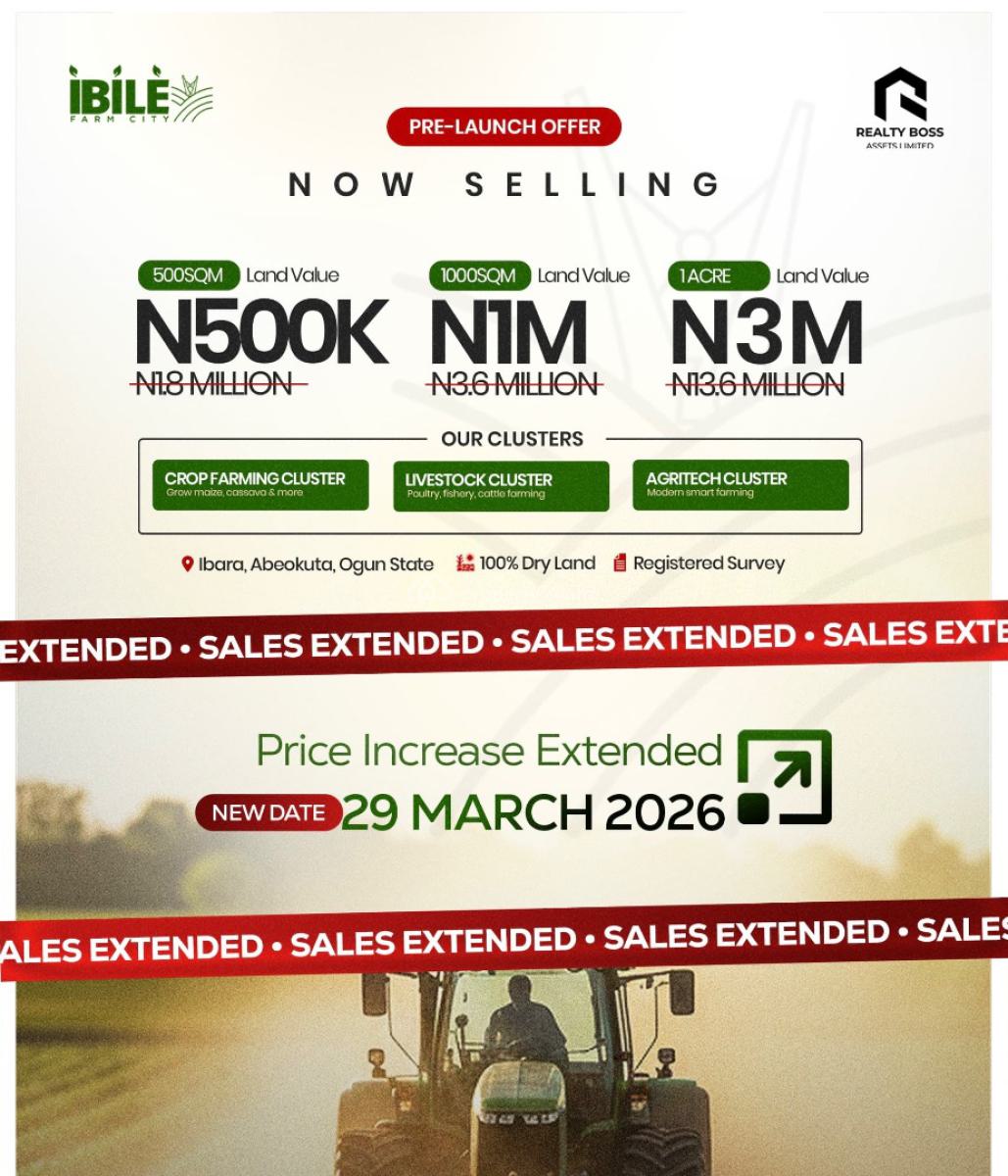 Ibile Farm City -- Prime Residential & Agricultural Plots, Ibara, Abeokuta South, Ogun, Mixed-use Land for Sale