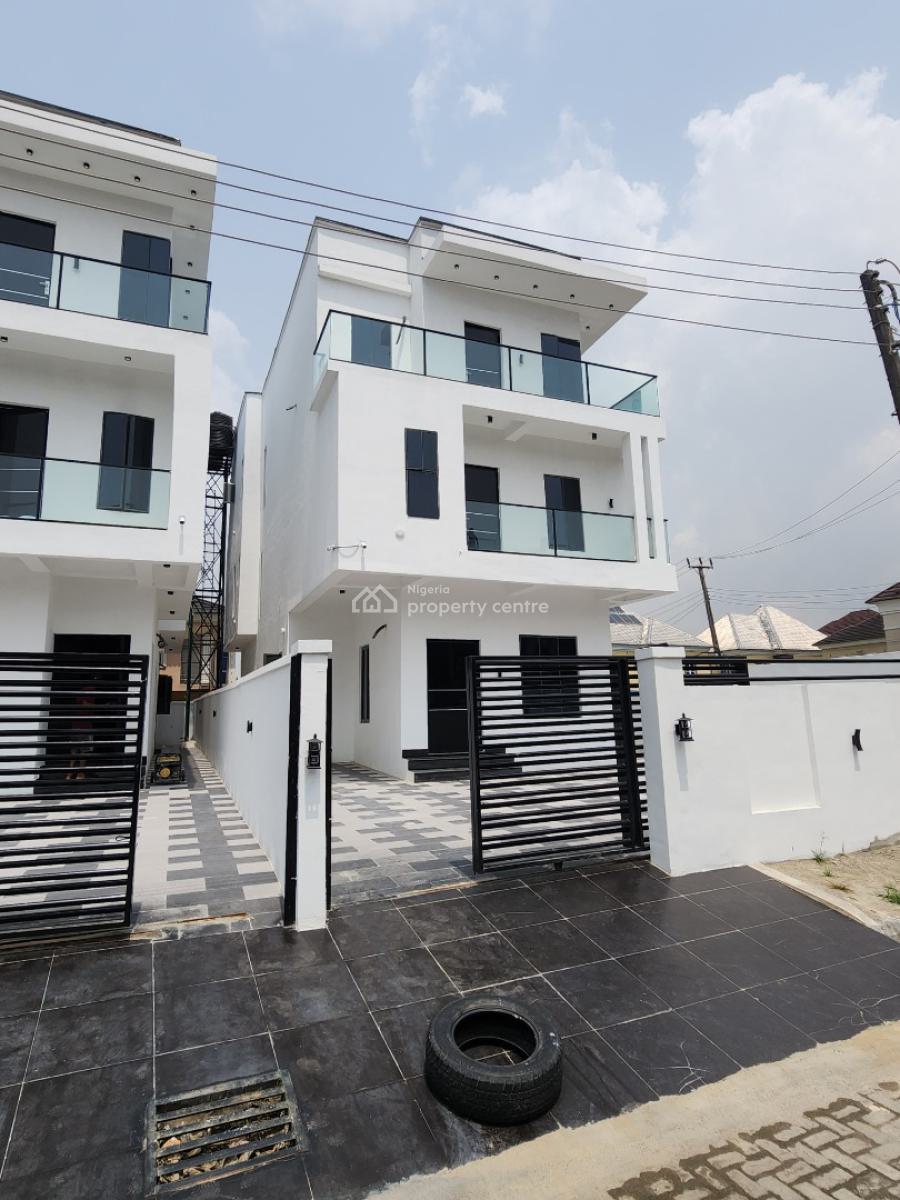 Luxury 5 Bedroom Detached Duplex with Bq and Swimming Pool, in a Very Secured Estate, Lekki County, Ikota, Lekki, Lagos, Detached Duplex for Sale