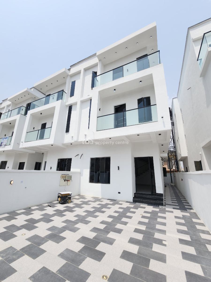 Nicely Built 5 Bedroom Semi Detached Duplex with a Room Bq, in a Code Access Estate in Lekki County, Ikota, Lekki, Lagos, Semi-detached Duplex for Sale