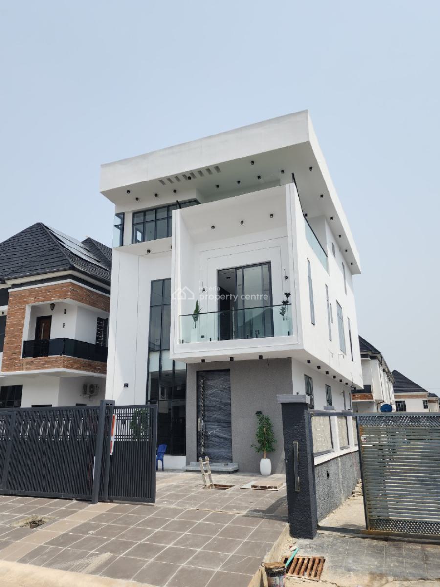 Contemporary 5 Bedroom Detached Duplex with a Bq & Pool, in a Code Access Estate in Lekki County, Ikota, Lekki, Lagos, Detached Duplex for Sale