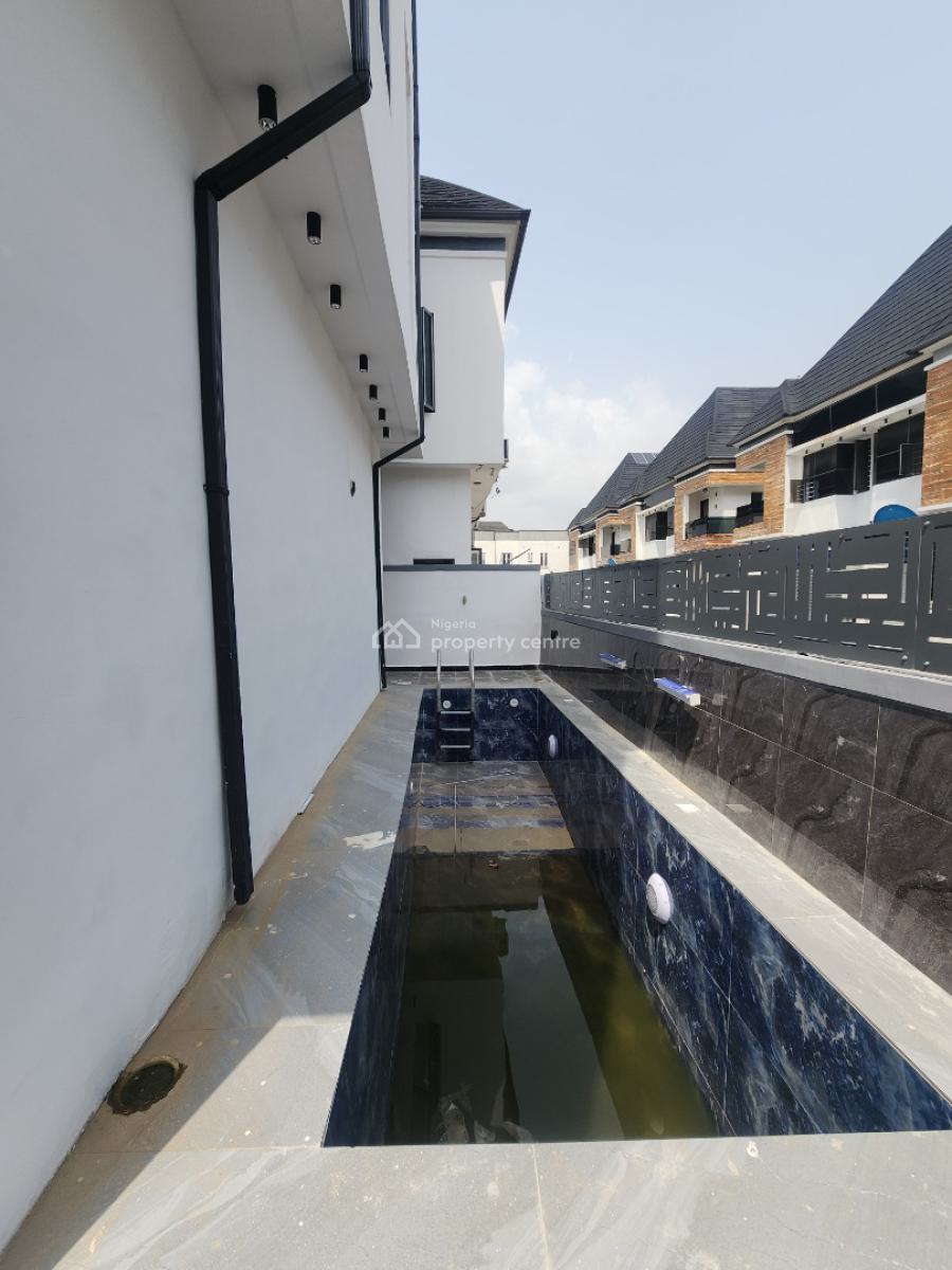 Contemporary 5 Bedroom Detached Duplex with a Bq & Pool, in a Code Access Estate in Lekki County, Ikota, Lekki, Lagos, Detached Duplex for Sale