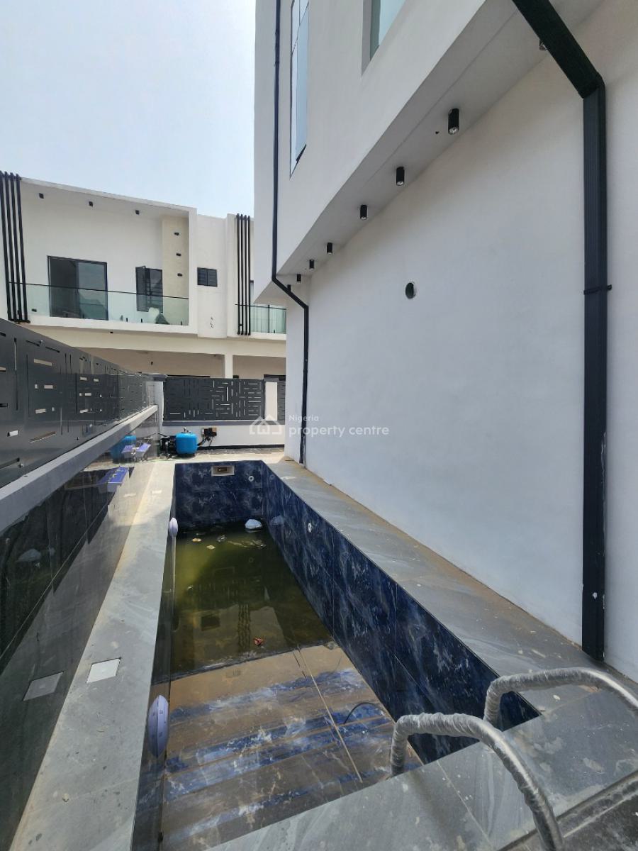 Contemporary 5 Bedroom Detached Duplex with a Bq & Pool, in a Code Access Estate in Lekki County, Ikota, Lekki, Lagos, Detached Duplex for Sale