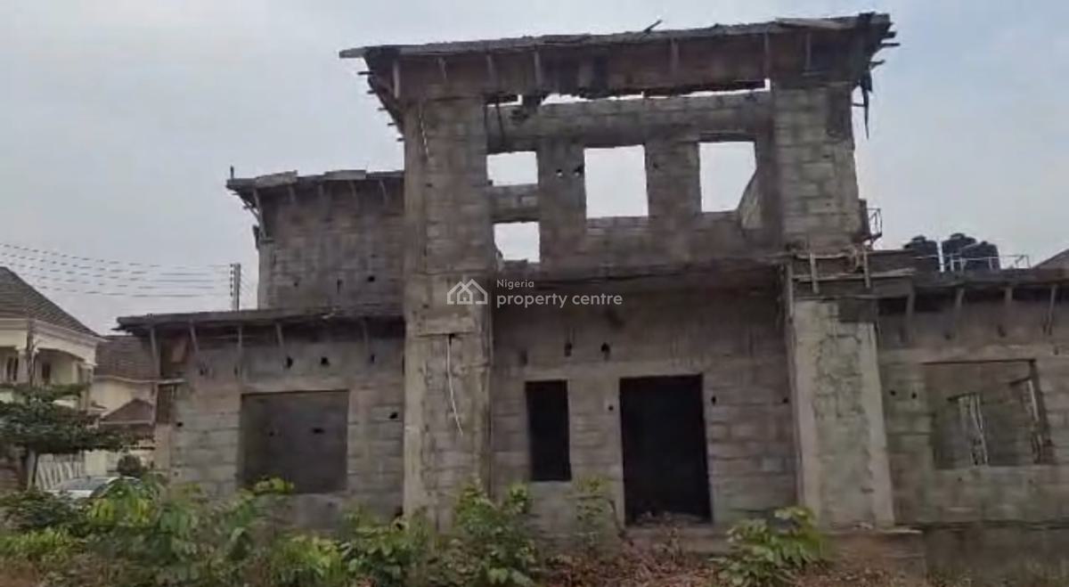 6 Bedroom Carcass Duplex, River Park Estate, Lugbe District, Abuja, Detached Duplex for Sale