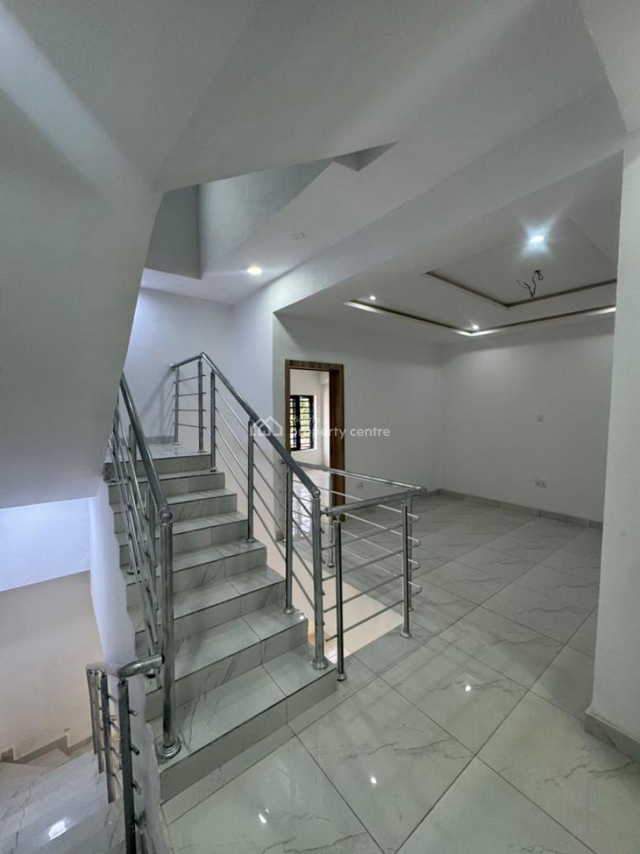 Exquisite 4 Bedroom Terrace Duplex with with  Pool, Ac and Bq, New Road . Chevron Axis, Lekki, Lagos, Terraced Duplex for Rent
