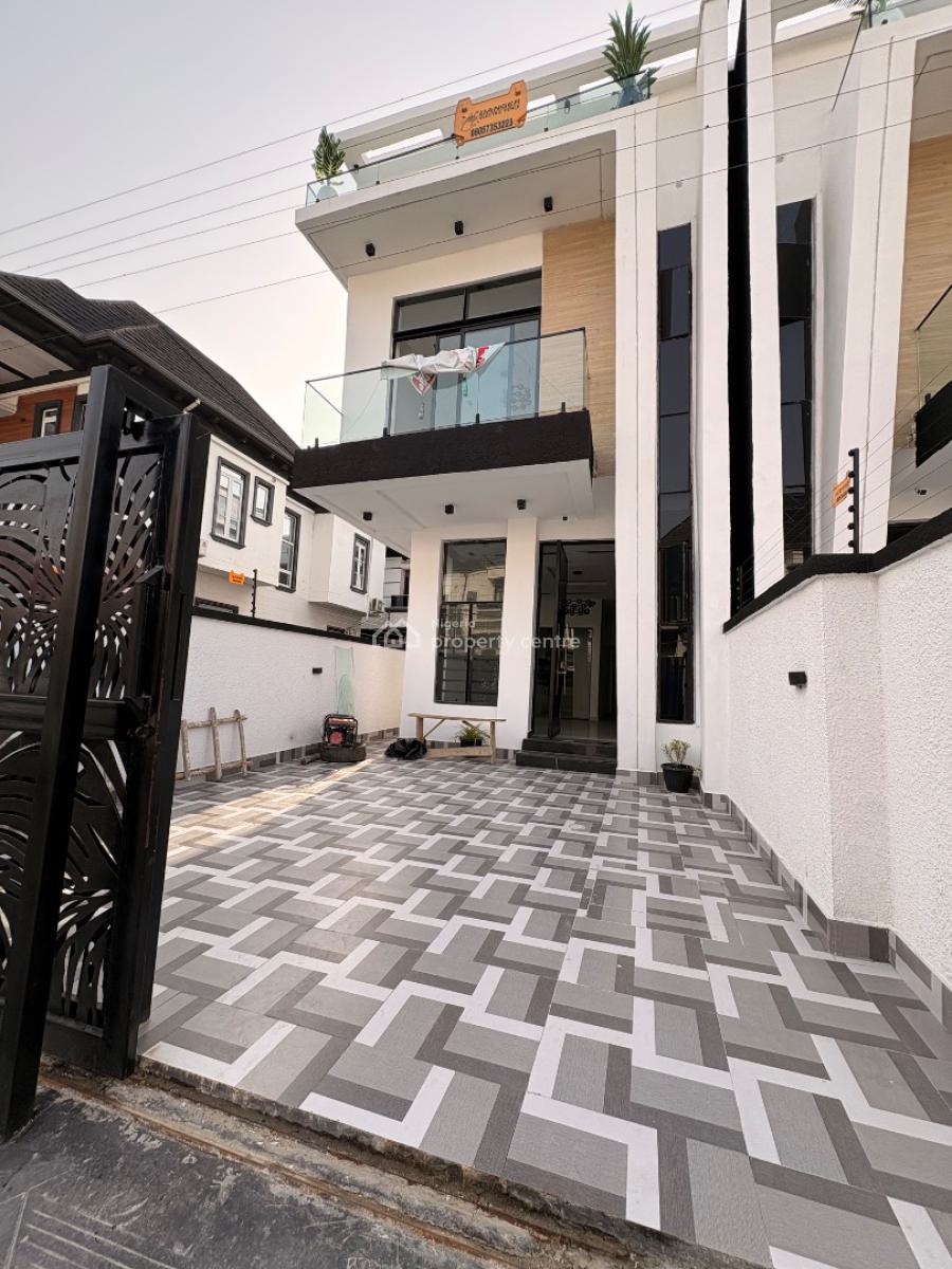 Newly Quilt Posh 4 Bedroom Semi Detached Duplex in a Secure Estate, Before Orchid General Hospital By Lekki 2nd Toll Gate, Lekki, Lagos, Semi-detached Duplex for Sale