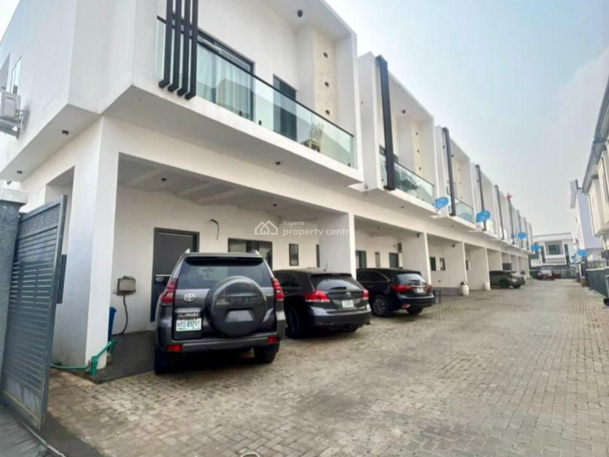 Spacious 4 Bedroom Terrace Duplex in a Well Secured Estate, Ikota, Lekki, Lagos, Terraced Duplex for Sale