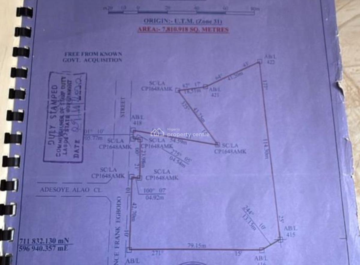Distress 7810sqm Land, Lekki Free Trade Zone, Eleko, Ibeju Lekki, Lagos, Mixed-use Land for Sale