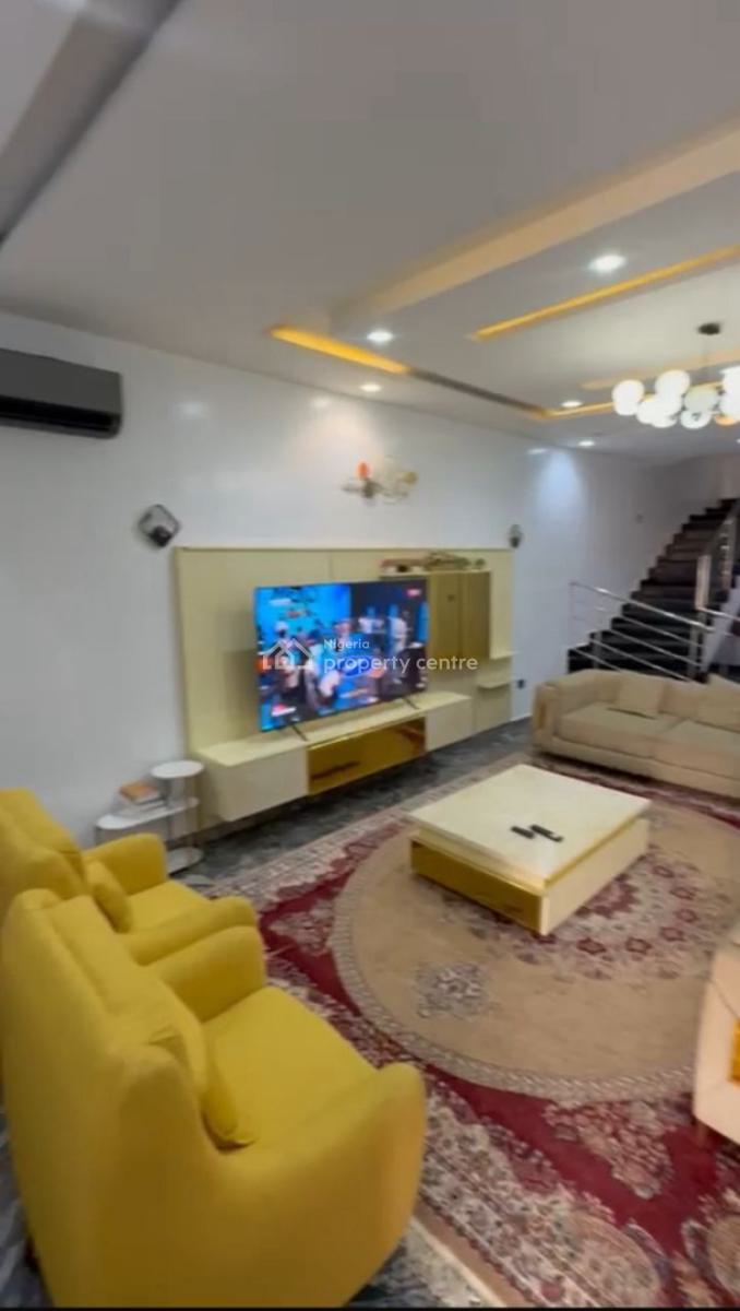 Luxury Fully Furnished 4 Bedroom Terrace Duplex with,bq,gym,swim/pool,, By Coza(tarred Rd), Guzape District, Abuja, Terraced Duplex for Rent