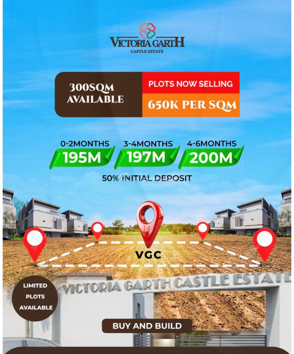Investors Delight Land in Serene Location, Victoria Garth Castle Estate  Vgc Lekki, Vgc, Lekki, Lagos, Residential Land for Sale