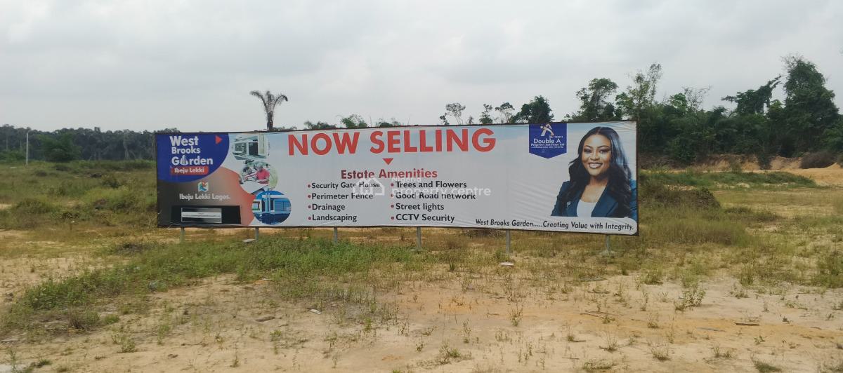 Land Measuring 500 Square Meters, West Brooks Garden Besides Aviation Town Opposite Lekki International, Ibeju Lekki, Lagos, Residential Land for Sale