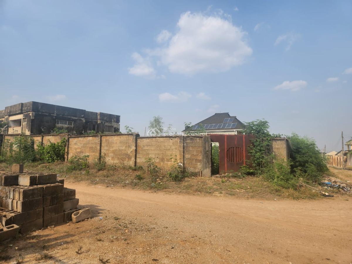 a Fully Fenced Corner-pieced 877.407sqm Land in a Good Area, Owode Housing Estate, Ibadan, Oyo, Residential Land for Sale
