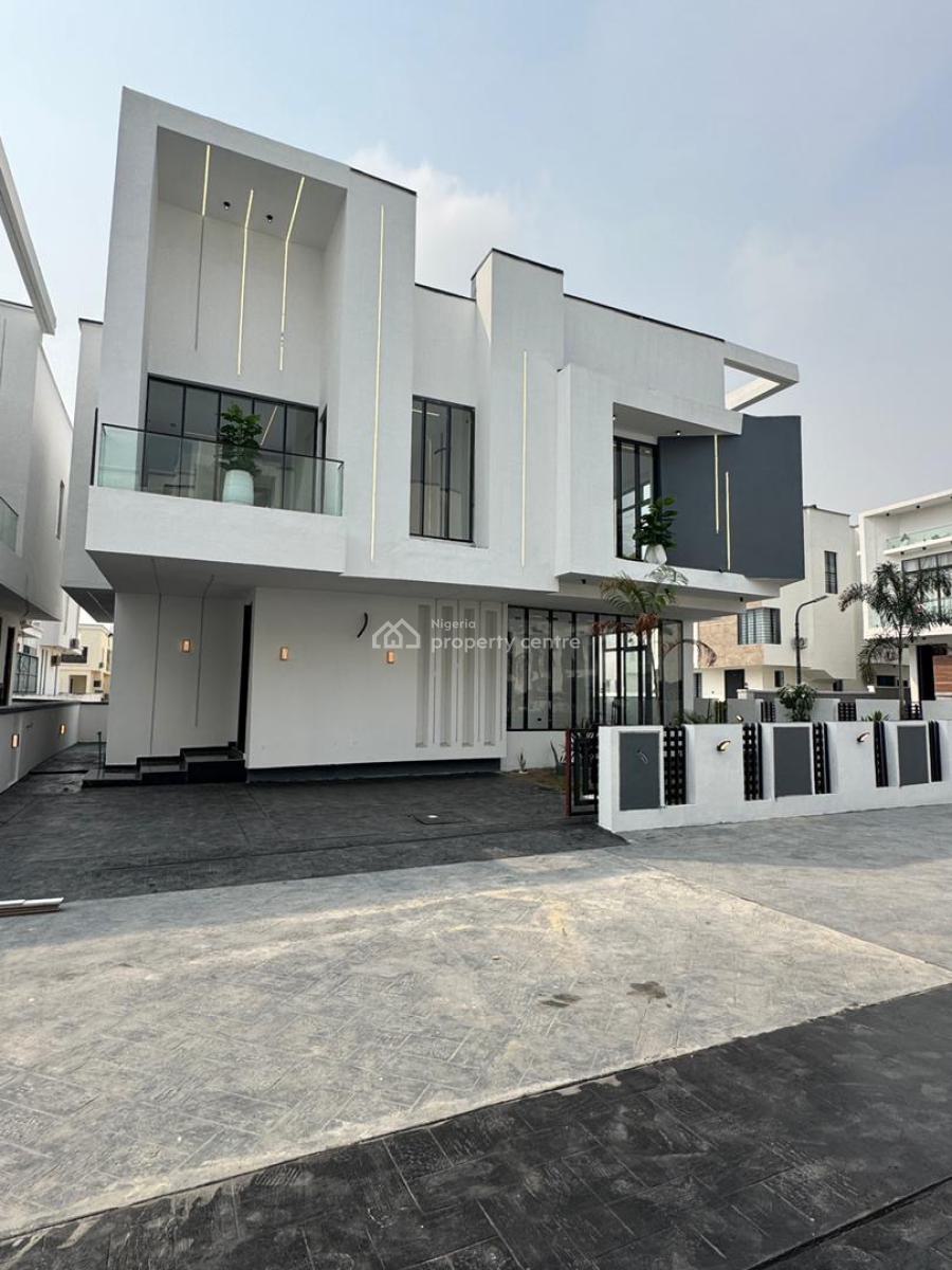 Lovely, Luxury 5  Bedroom Detached Duplex with a Bq., Chevron, Lekki, Lagos, Detached Duplex for Sale