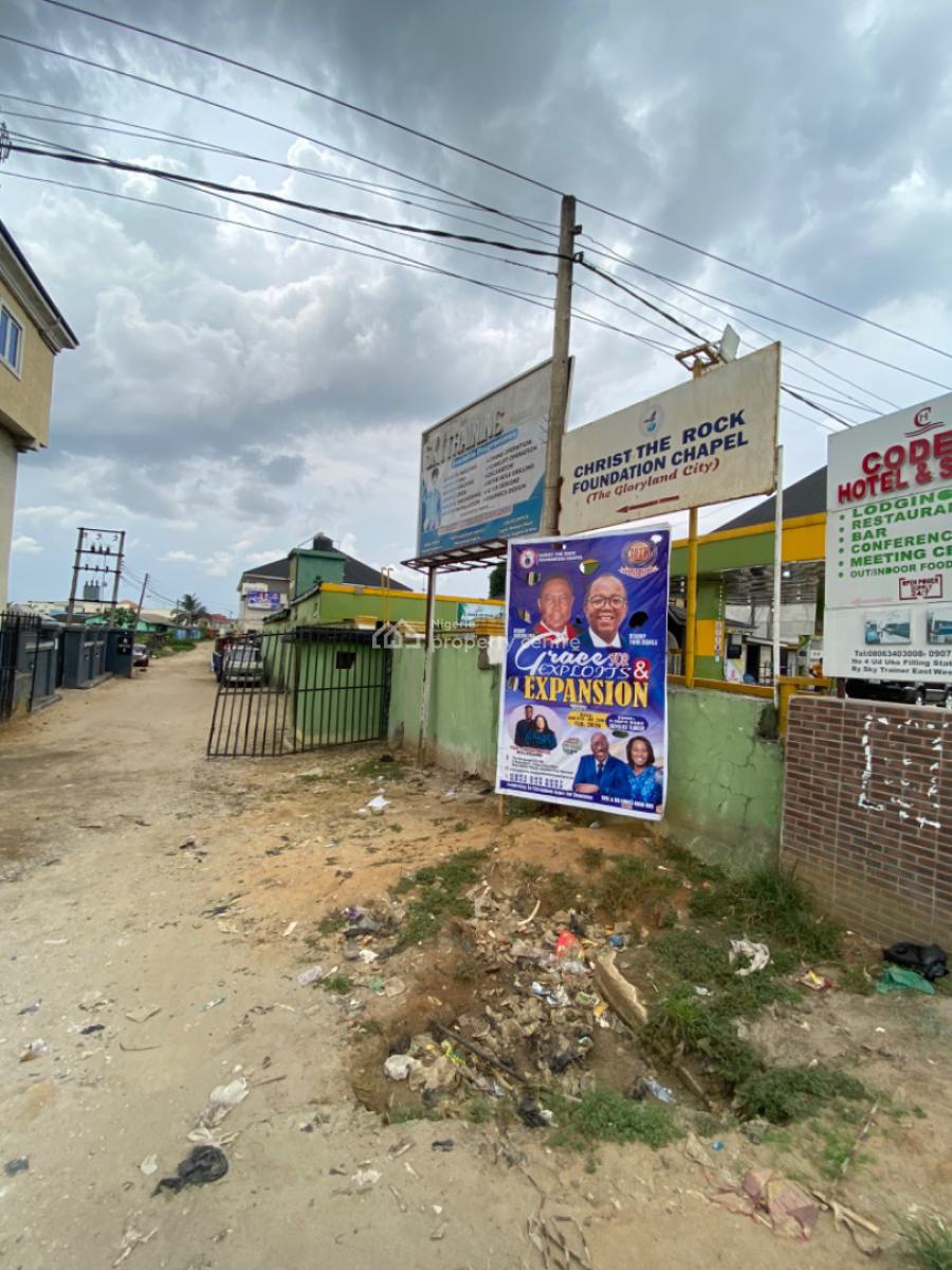 1 Plot of Land with Demolishable Structures  Just a Pole Off Major Road, East West Road By Nkpolu, Rumuigbo, Port Harcourt, Rivers, Mixed-use Land for Sale