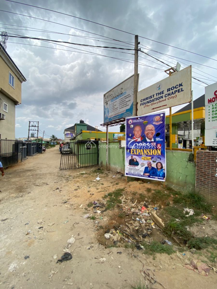 1 Plot of Land with Demolishable Structures  Just a Pole Off Major Road, East West Road By Nkpolu, Rumuigbo, Port Harcourt, Rivers, Mixed-use Land for Sale