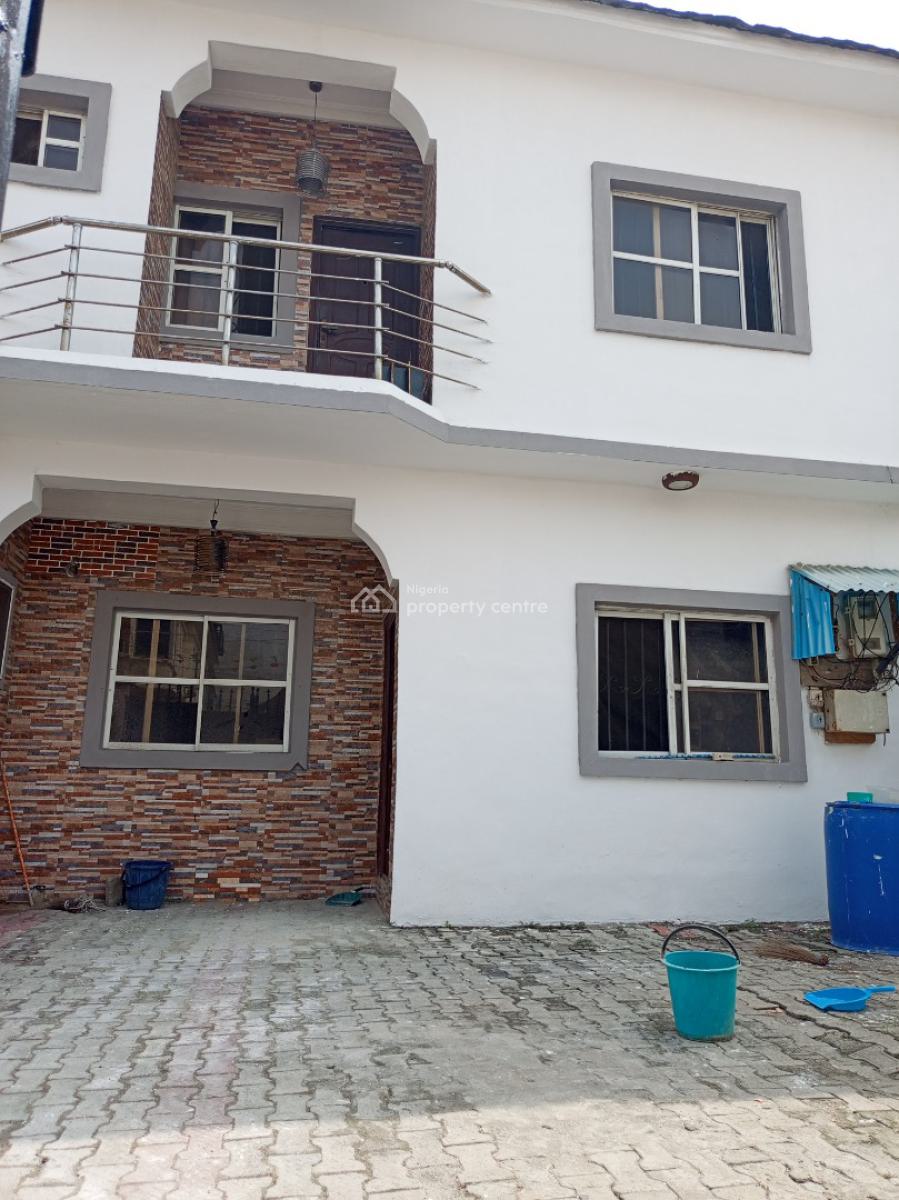 Cheapest 4 Bedroom with Bq and Security House Self Compound, Idado, Lekki, Lagos, Semi-detached Duplex for Sale