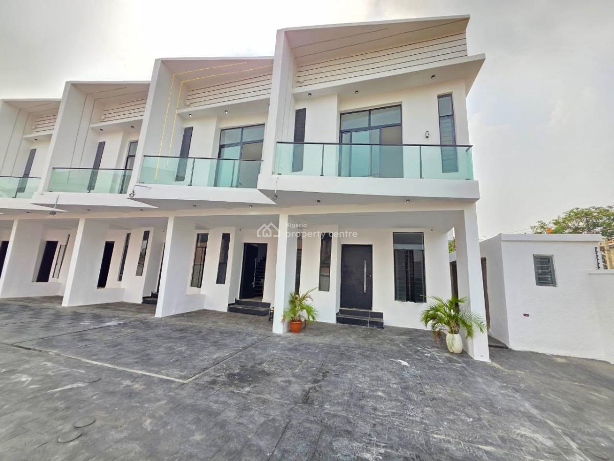 Modern Newly Built Luxury Plus a Big B Q in Serene Surroundings, Lekki Scheme 2, Ajah, Lagos, Terraced Duplex for Rent