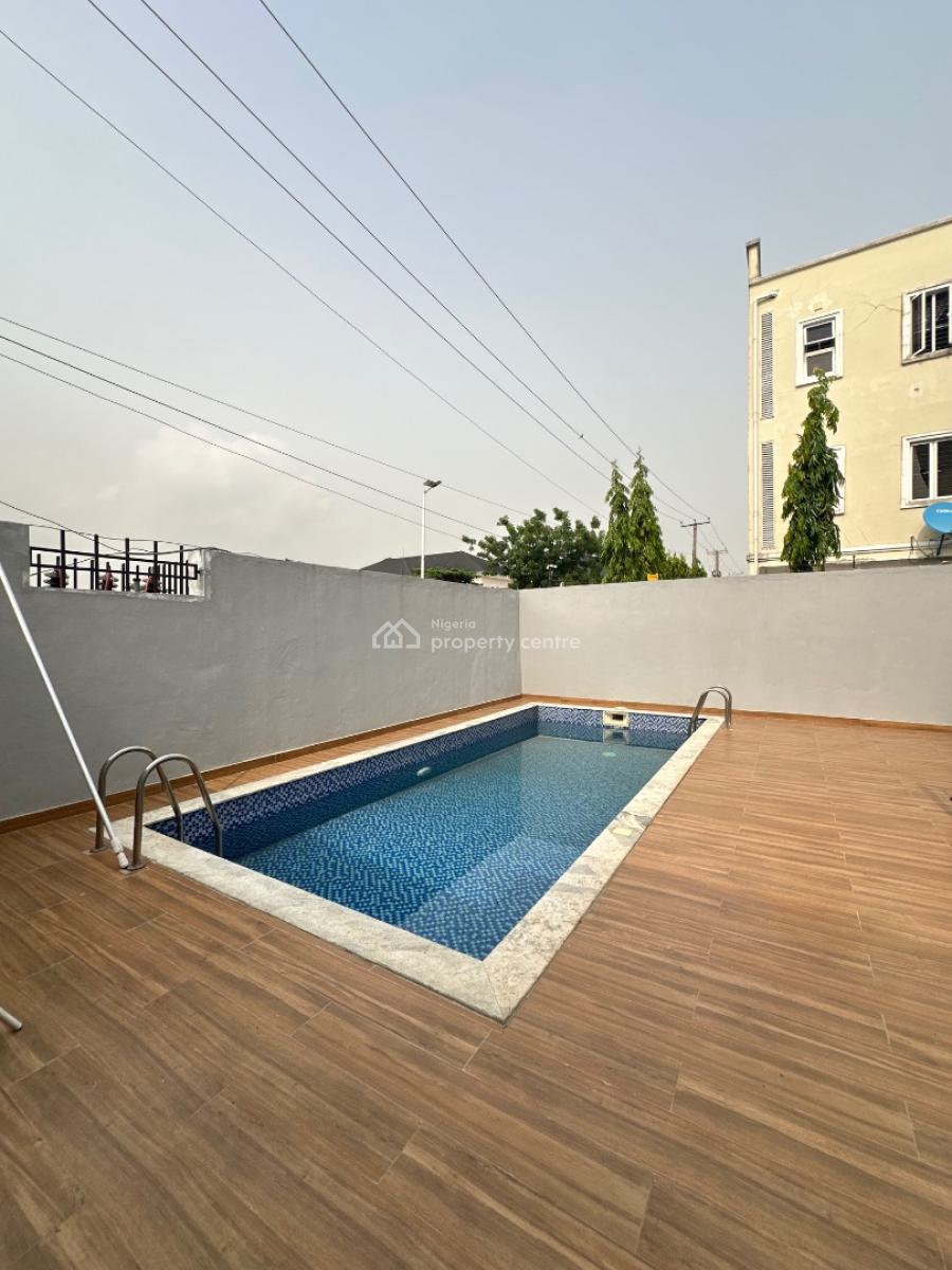 Neatly Built 4 Bedroom Terrace Duplex with Bq, Pool & Gym, Lekki Phase 1, Lekki, Lagos, Terraced Duplex for Rent