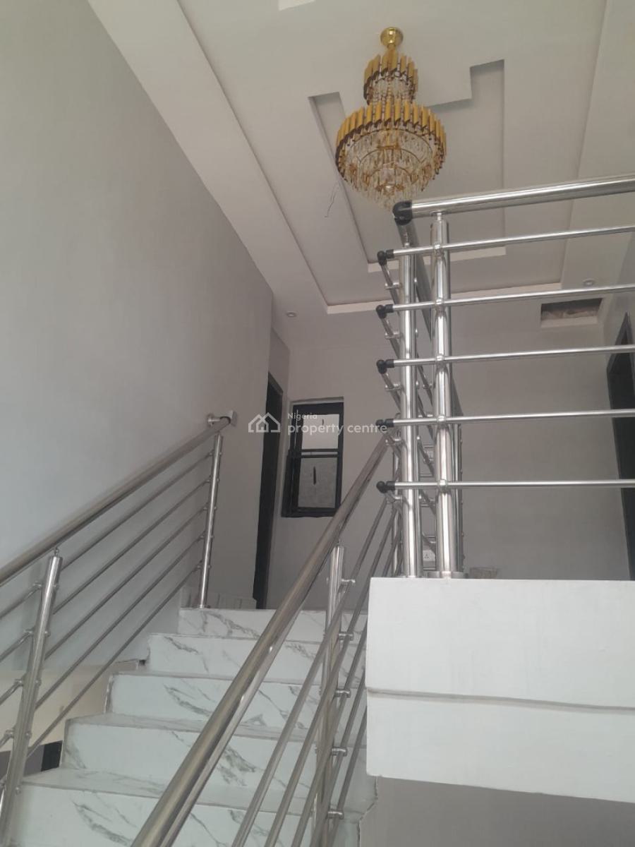 Luxurious 4 Bedroom Semi Detached Duplex with Pop Finishing, New Road, Chevron, Lekki, Lagos, Semi-detached Duplex for Rent