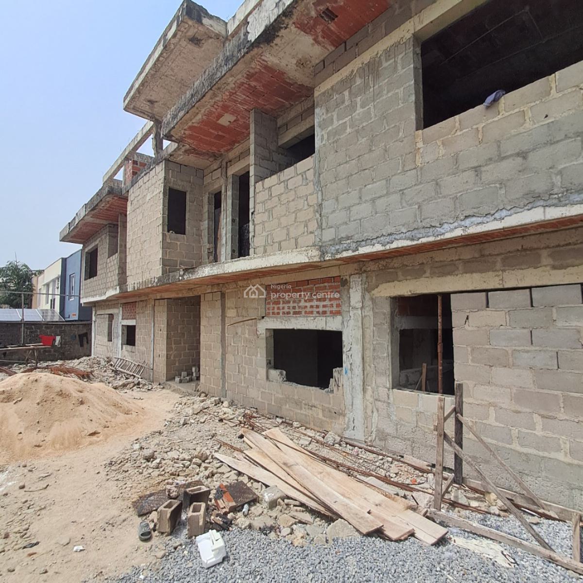 Tastefully Off Plan 3 Bedroom Duplex with Bq and Swimming, Lekki Phase 1, Lekki, Lagos, Terraced Duplex for Sale