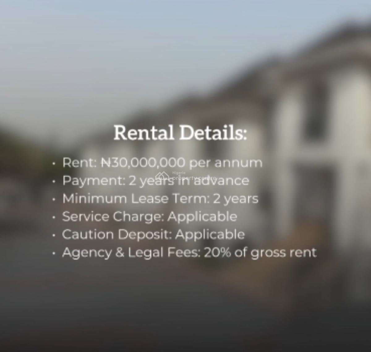 Luxurious 4 Bedroom Terrace Duplex with Bq, Asokoro District, Abuja, Terraced Duplex for Rent