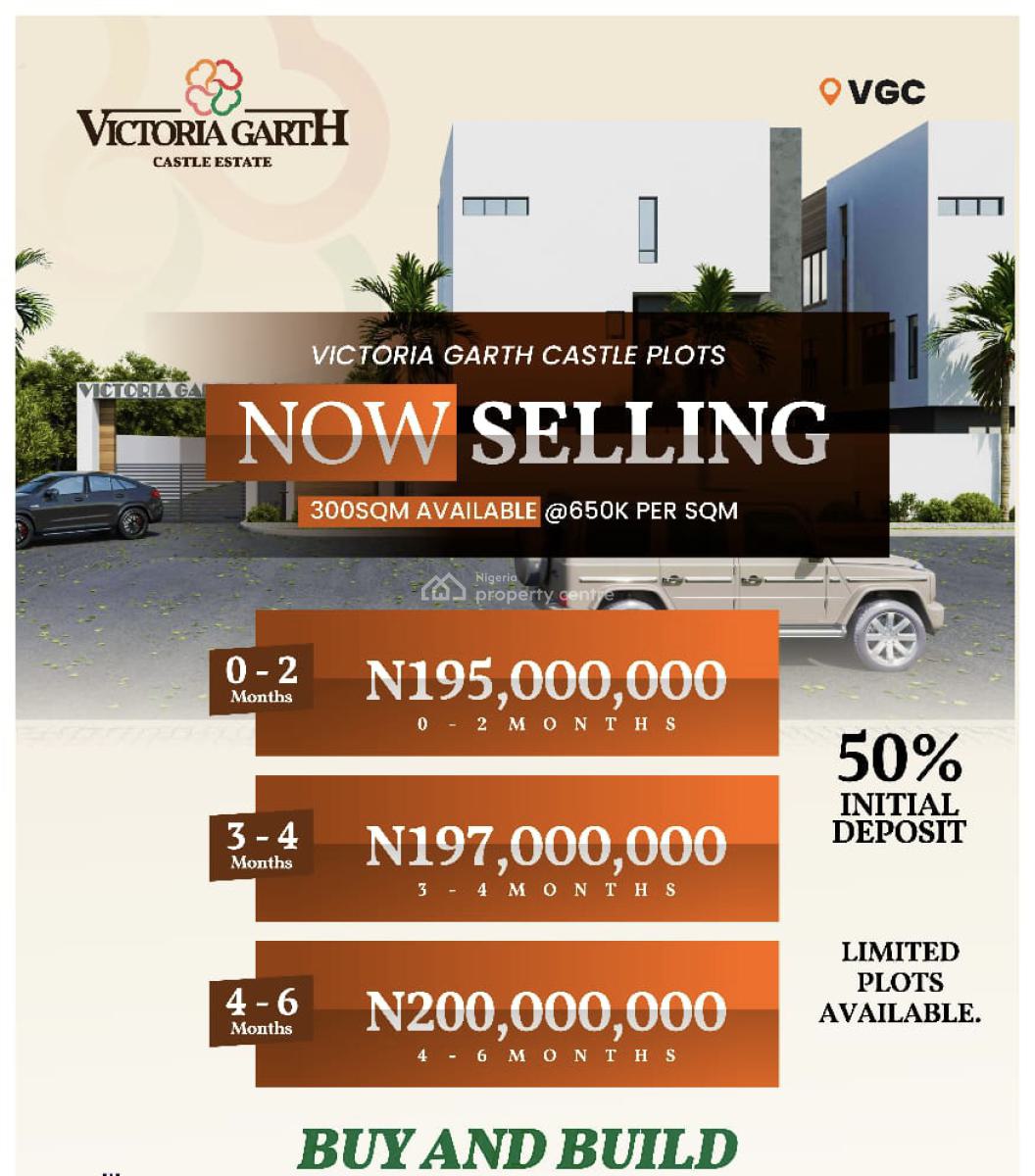 Buy and Build Land, Victoria Garth Castle, Vgc, Lekki, Lagos, Residential Land for Sale