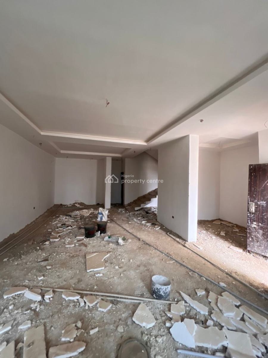 Semi Finished 4 Bedroom Terraced Duplex with an Attached Bq, Asokoro District, Abuja, Terraced Duplex for Sale